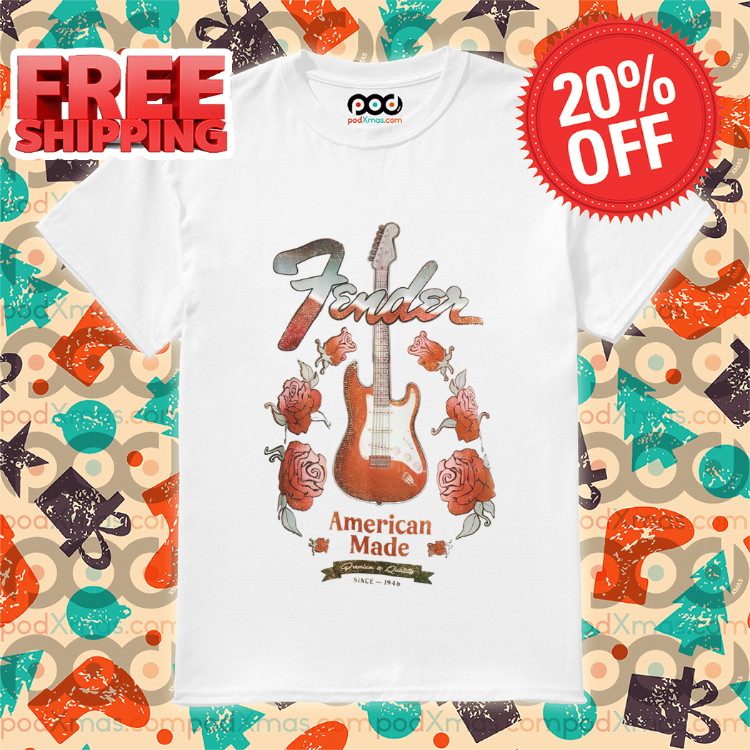 Guitar Roses Fender America Made Vintage 2024 Shirt