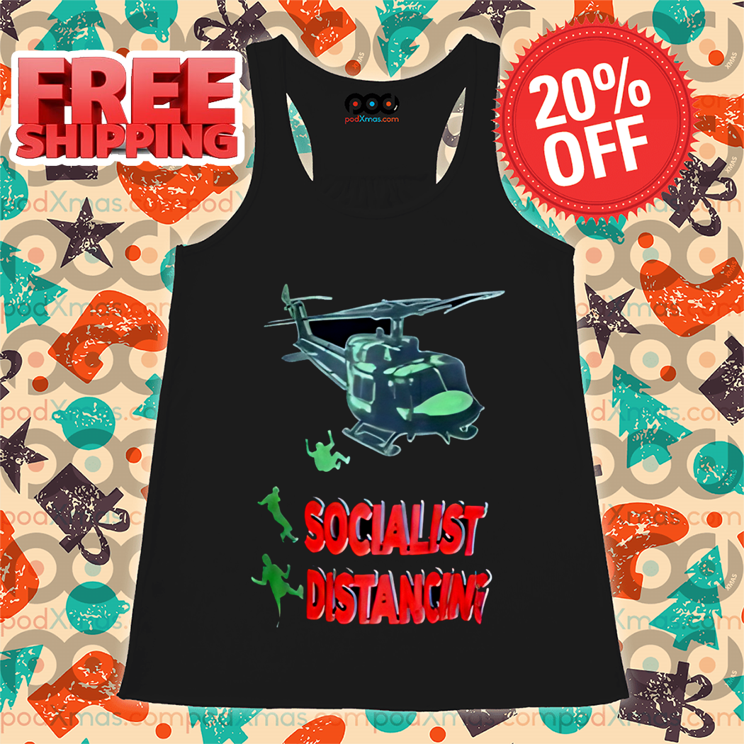 Jim Hanson Wearing Pilot Socialist Distancing Helicopter Shirt