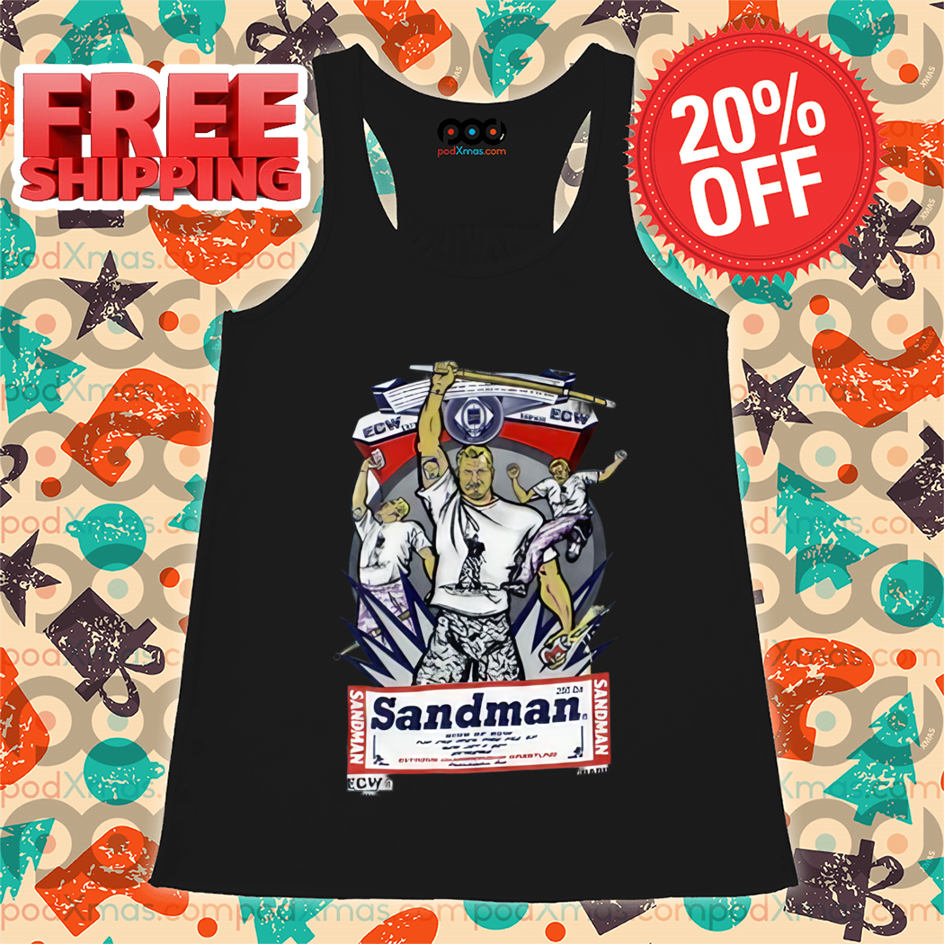 Sandman ECW Budweiser Art Classic Wrestling Hardcore Shirt
