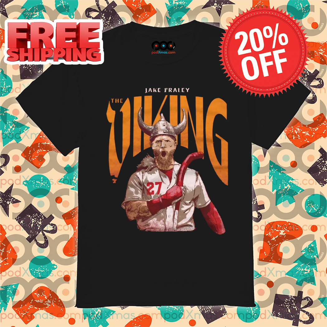 Jake Fraley Cincinnati The Viking WHT Shirt