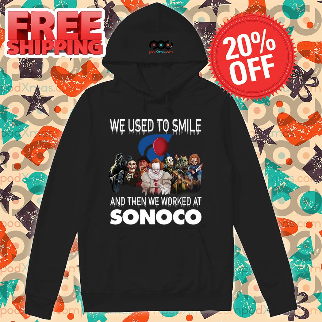 Horror Characters We Used To Smile And Then We Worked At Sonoco Halloween 2024 Shirt
