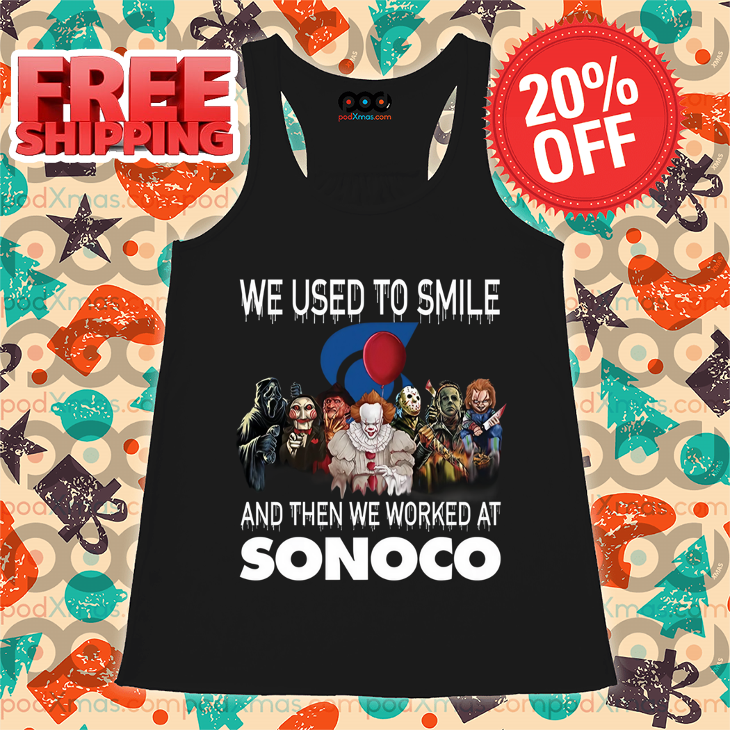 Horror Characters We Used To Smile And Then We Worked At Sonoco Halloween 2024 Shirt