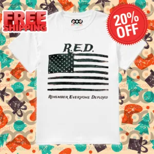 RED Remember Everyone Deployed American Flag Vintage 2024 Shirt