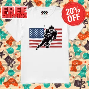 Basketball Player Run American Flag 2024 Shirt