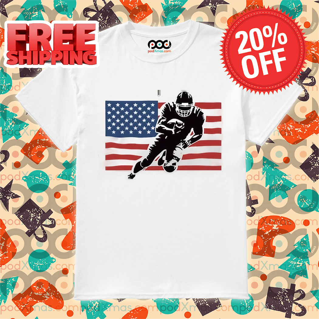 Basketball Player Run American Flag 2024 Shirt