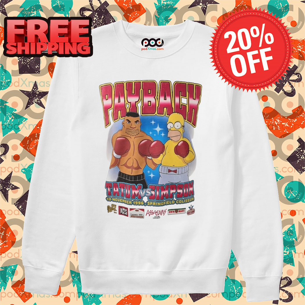 The Simpsons Boxing Payback Tatum vs Simpson 2024 Shirt