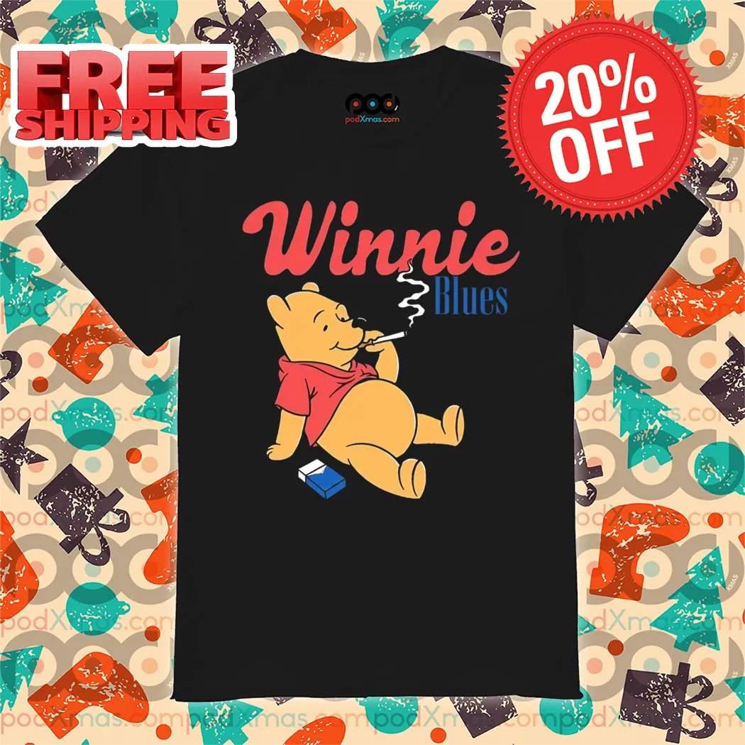 Winnie The Pooh Blues Smoking 2024 Shirt