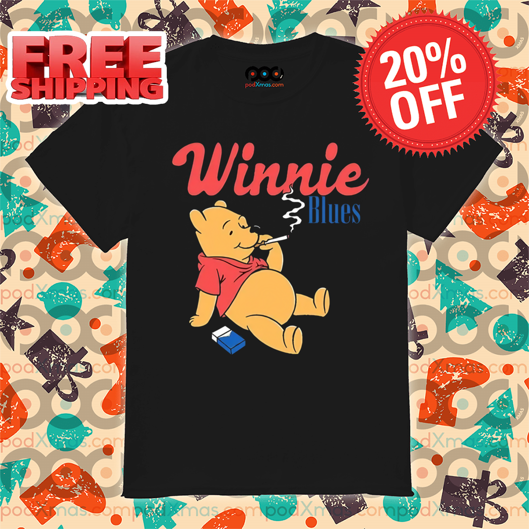 Winnie The Pooh Blues Smoking 2024 Shirt