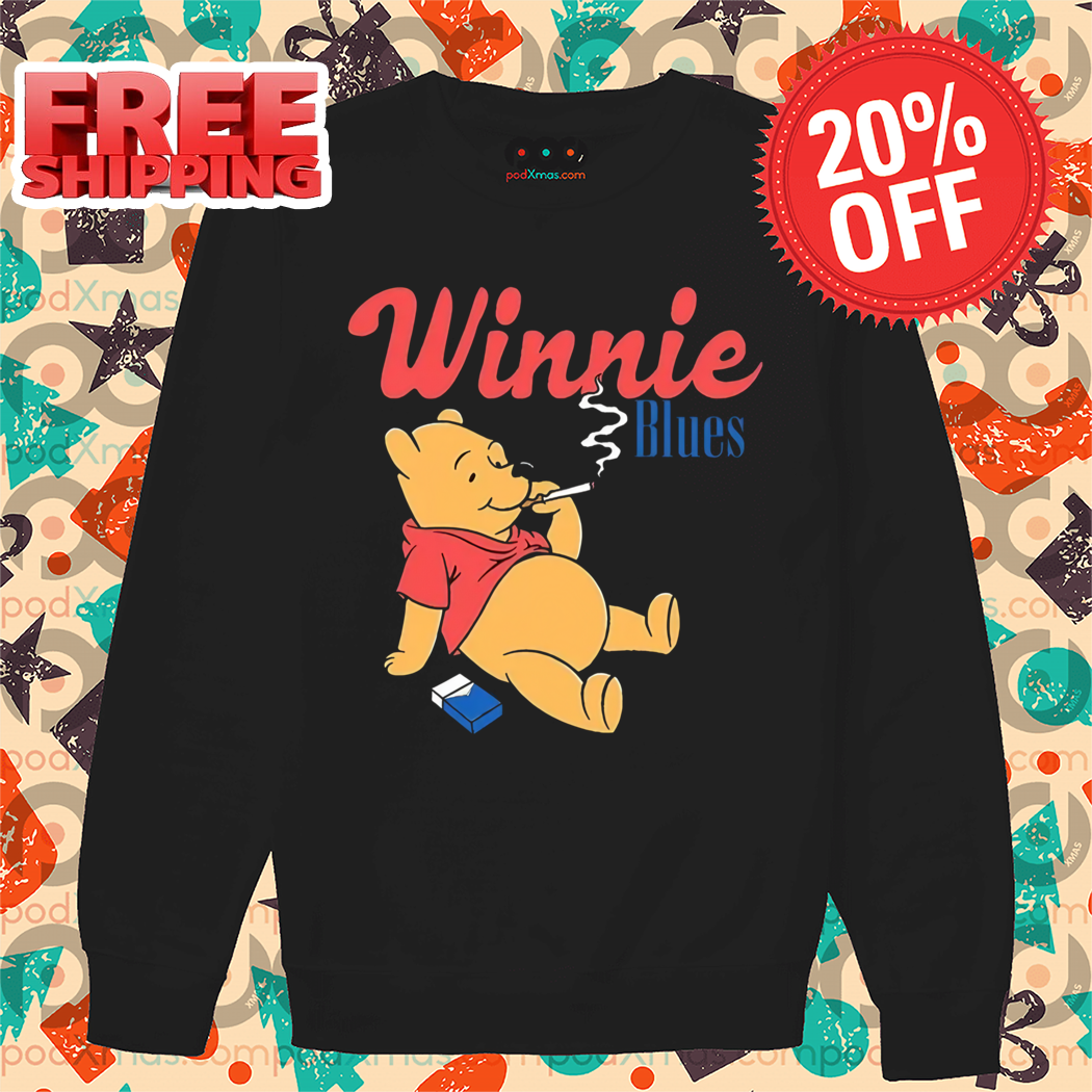 Winnie The Pooh Blues Smoking 2024 Shirt