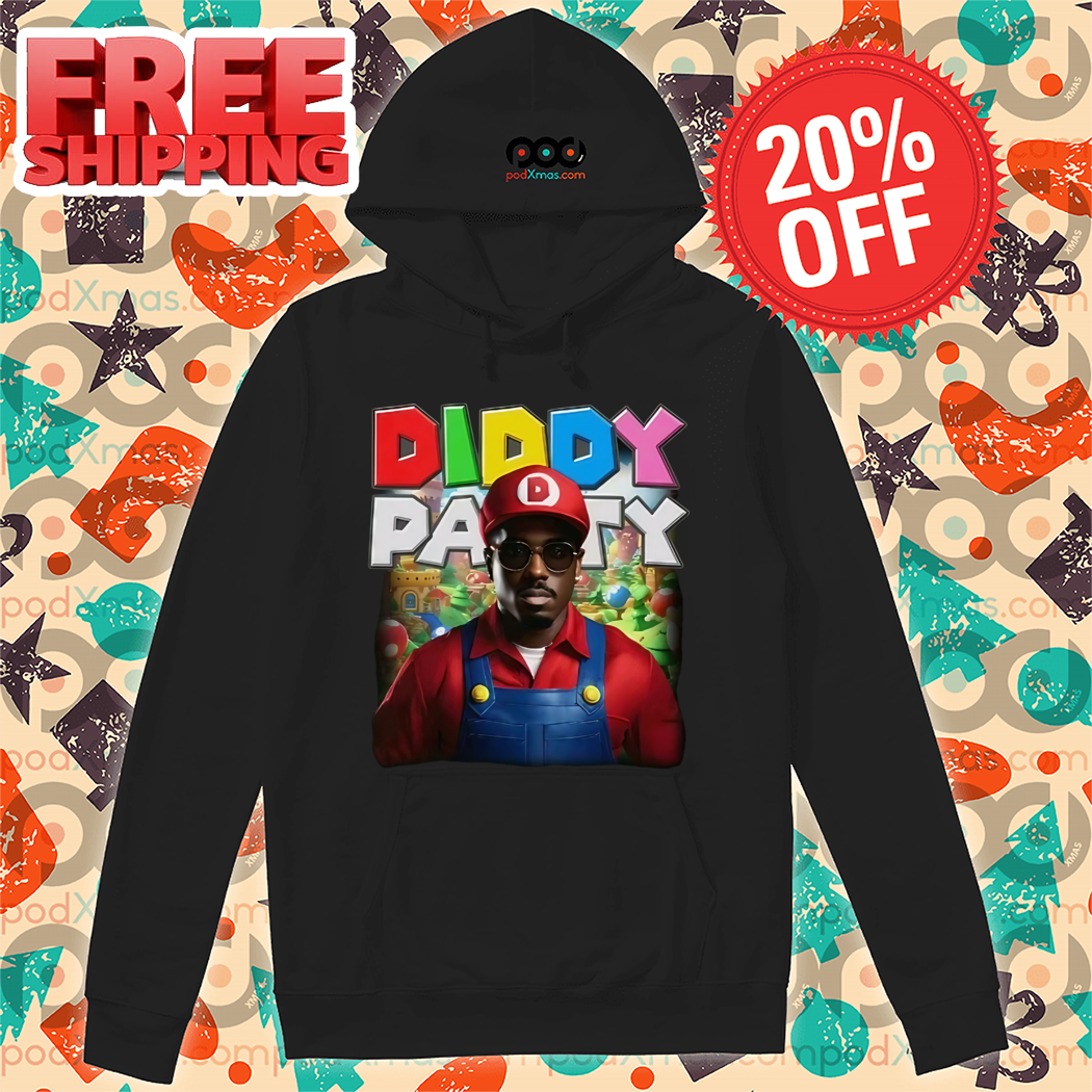 Black Guys Diddy Party Mario 2024 Shirt