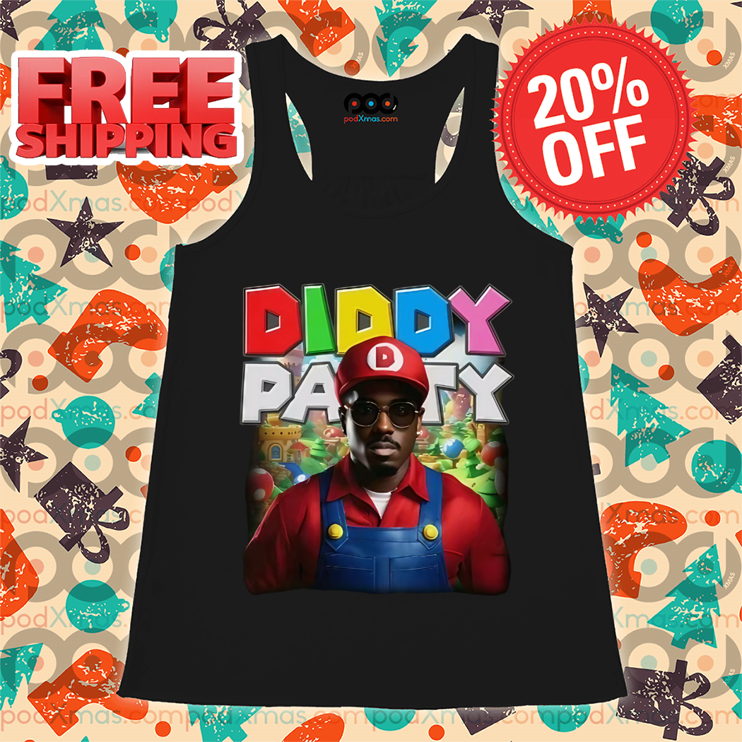 Black Guys Diddy Party Mario 2024 Shirt