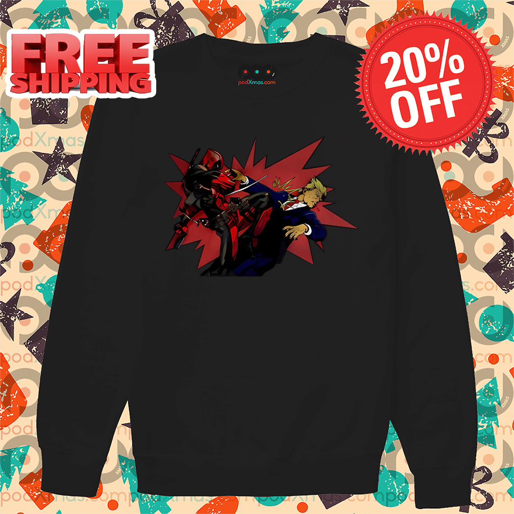 Deadpool Hitting Donald Trump In The Face 2024 Shirt