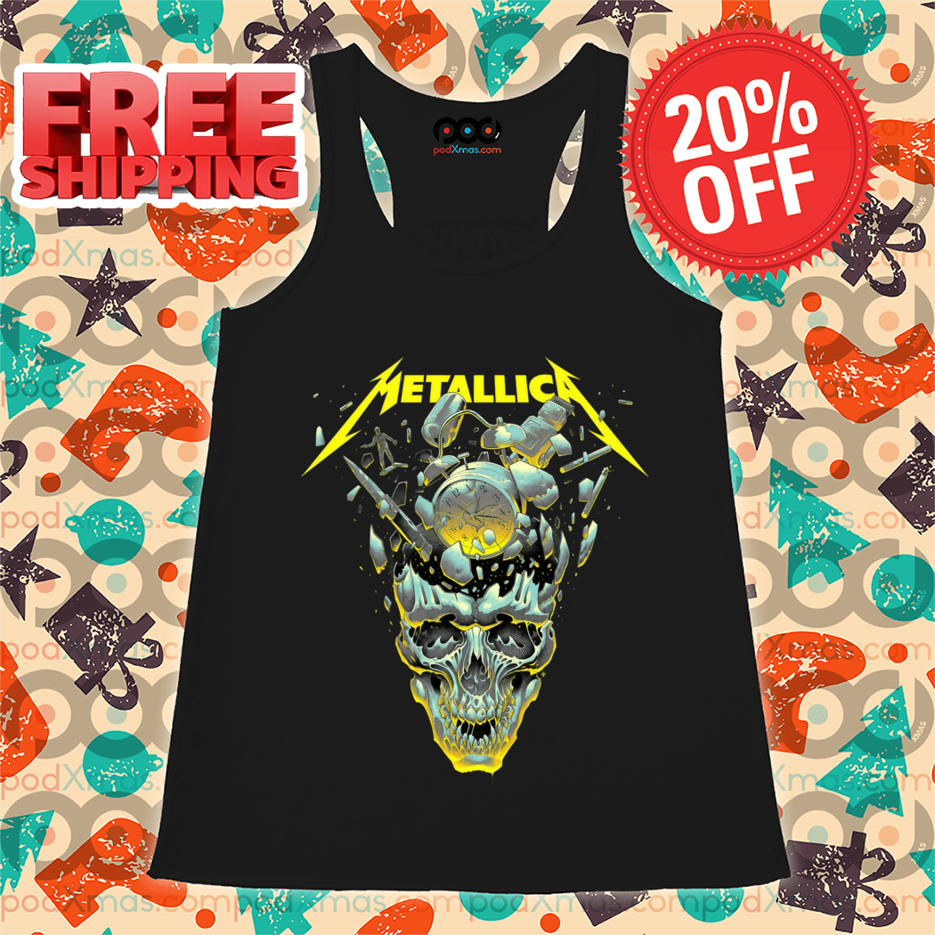 Skull Metallic Rock Band 2024 Shirt