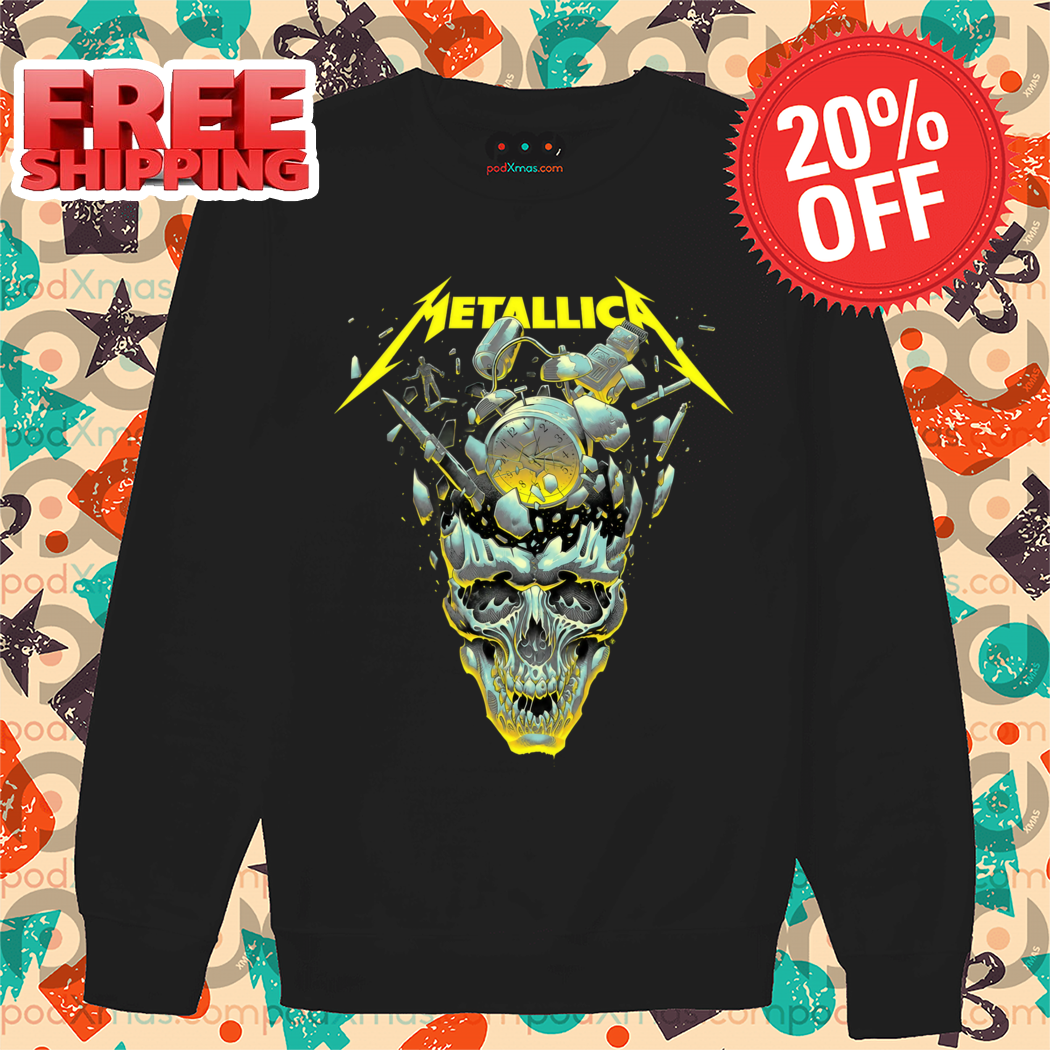 Skull Metallic Rock Band 2024 Shirt
