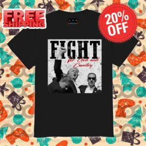 Trump Fight For God And Country Vintage 2024 Shirt