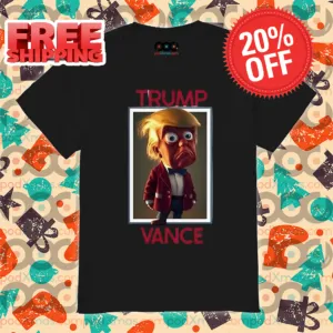 Trump JD Vance Presidential Cartoon 2024 Shirt