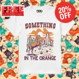 Horse Something In The Orange Zach Bryan Retro Sunset 2024 Shirt