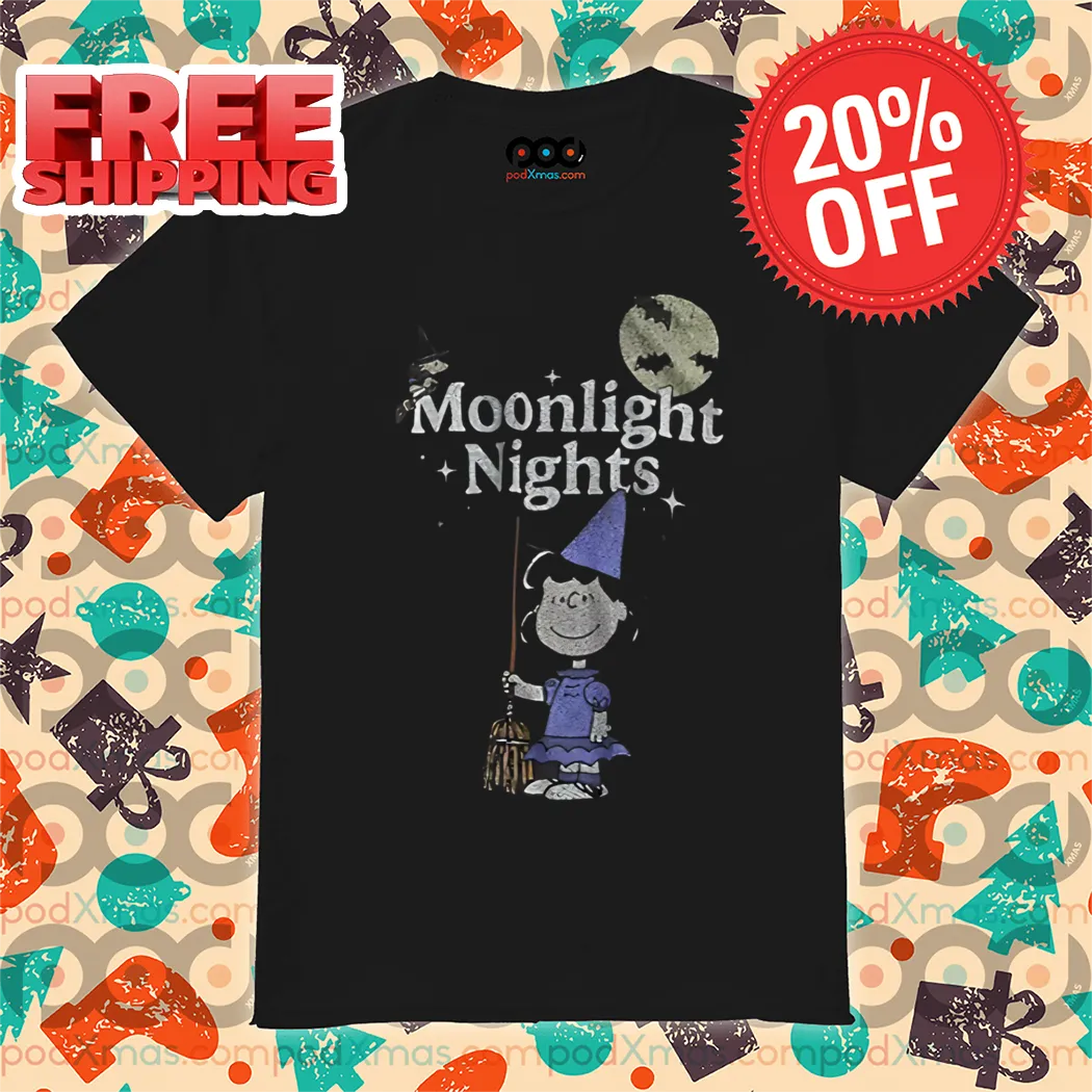 Peanuts Witch Moonlight Nights Vintage 2024 Halloween Shirt