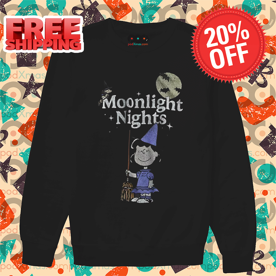 Peanuts Witch Moonlight Nights Vintage 2024 Halloween Shirt