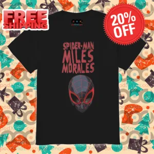 Spider Man Head Miles Morales Into The Multiverse 2024 Shirt