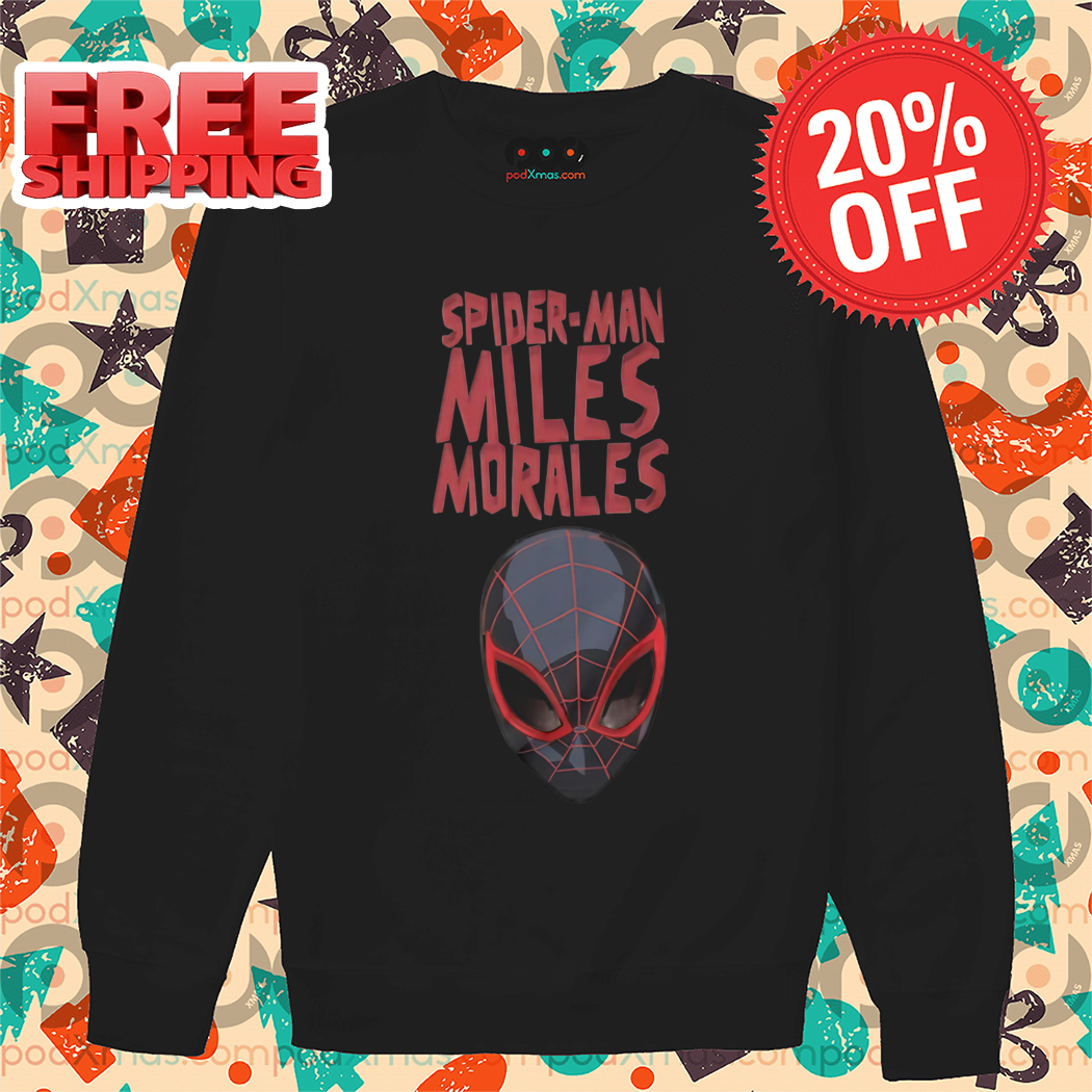 Spider Man Head Miles Morales Into The Multiverse 2024 Shirt