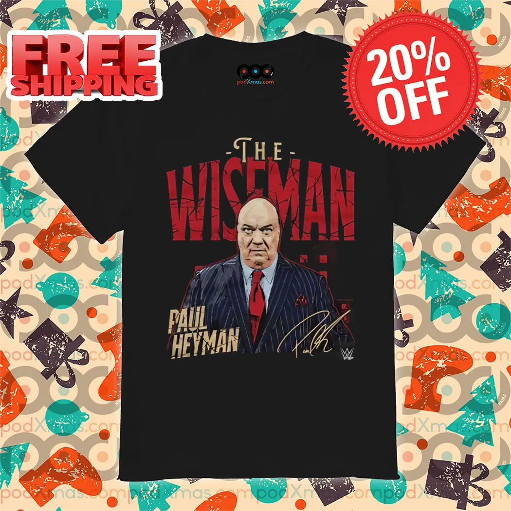 The Wiseman Paul Heyman Pose Signature Shirt