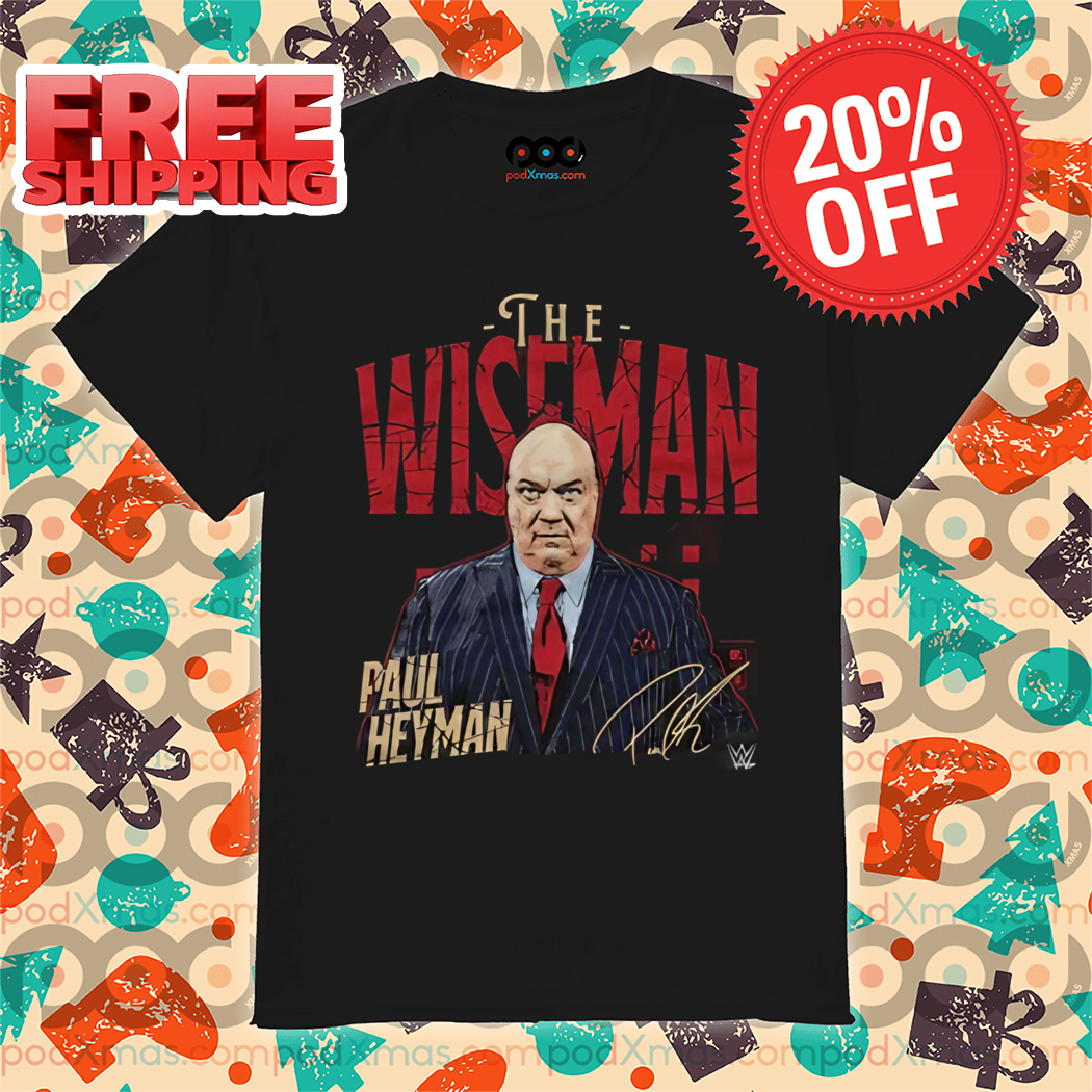 The Wiseman Paul Heyman Pose Signature Shirt
