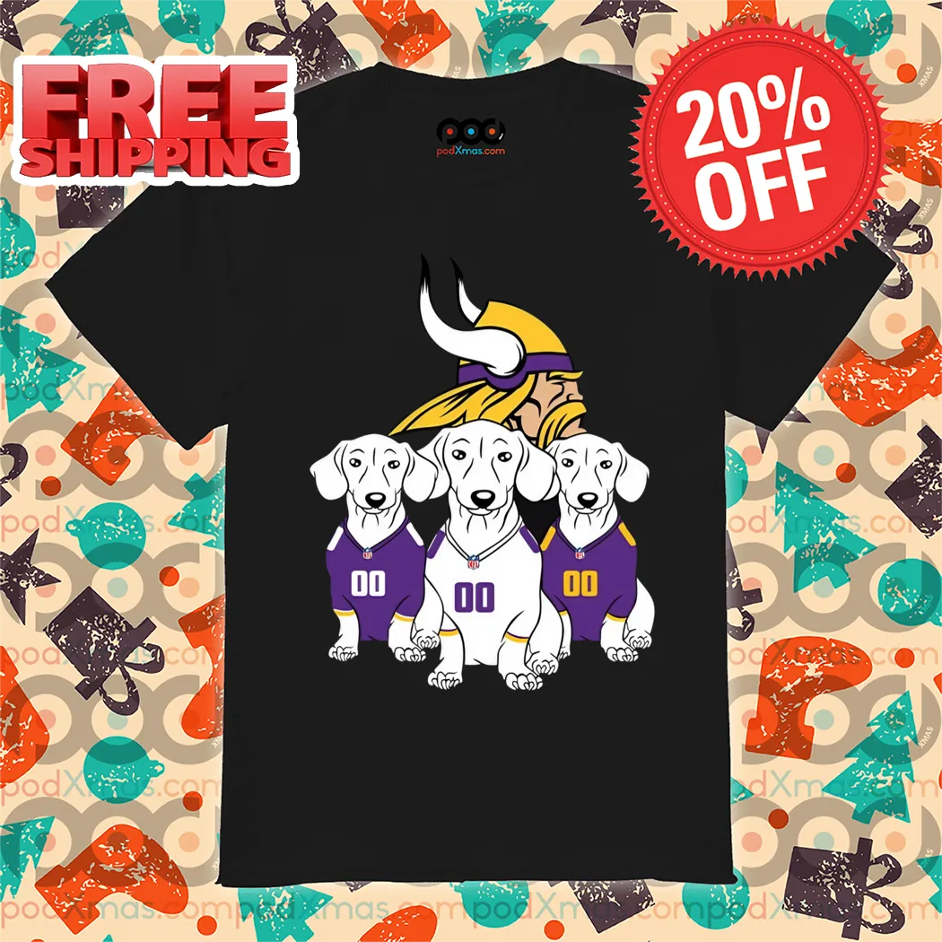 Minnesota Vikings Dachshund Dogs NFL 2024 Shirt