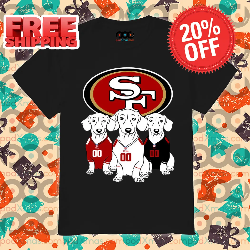 San Francisco 49ers Dachshund Dogs NFL 2024 Shirt