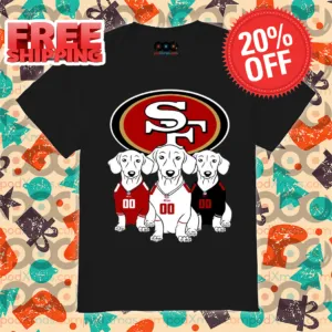 San Francisco 49ers Dachshund Dogs NFL 2024 Shirt