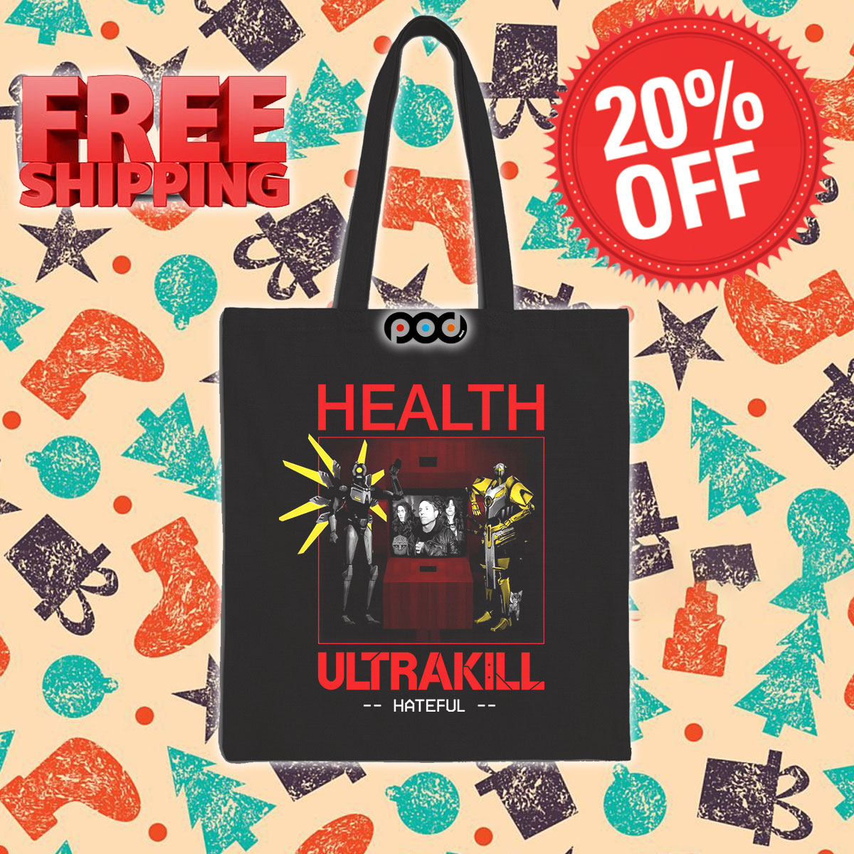 Health Ultrakill Hateful Tote Bag