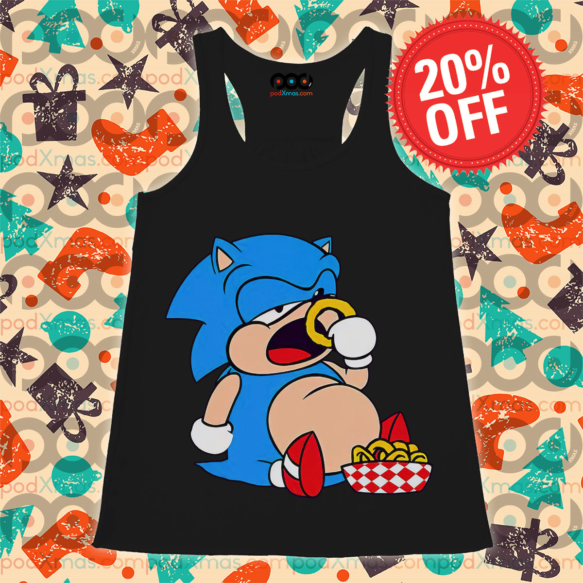 Sonic Fat Eat Snakes Tank Top