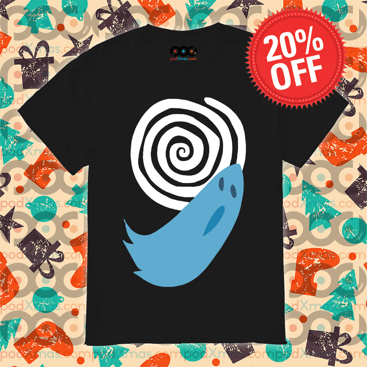 Uzumaki Swirl Ghost Shirt