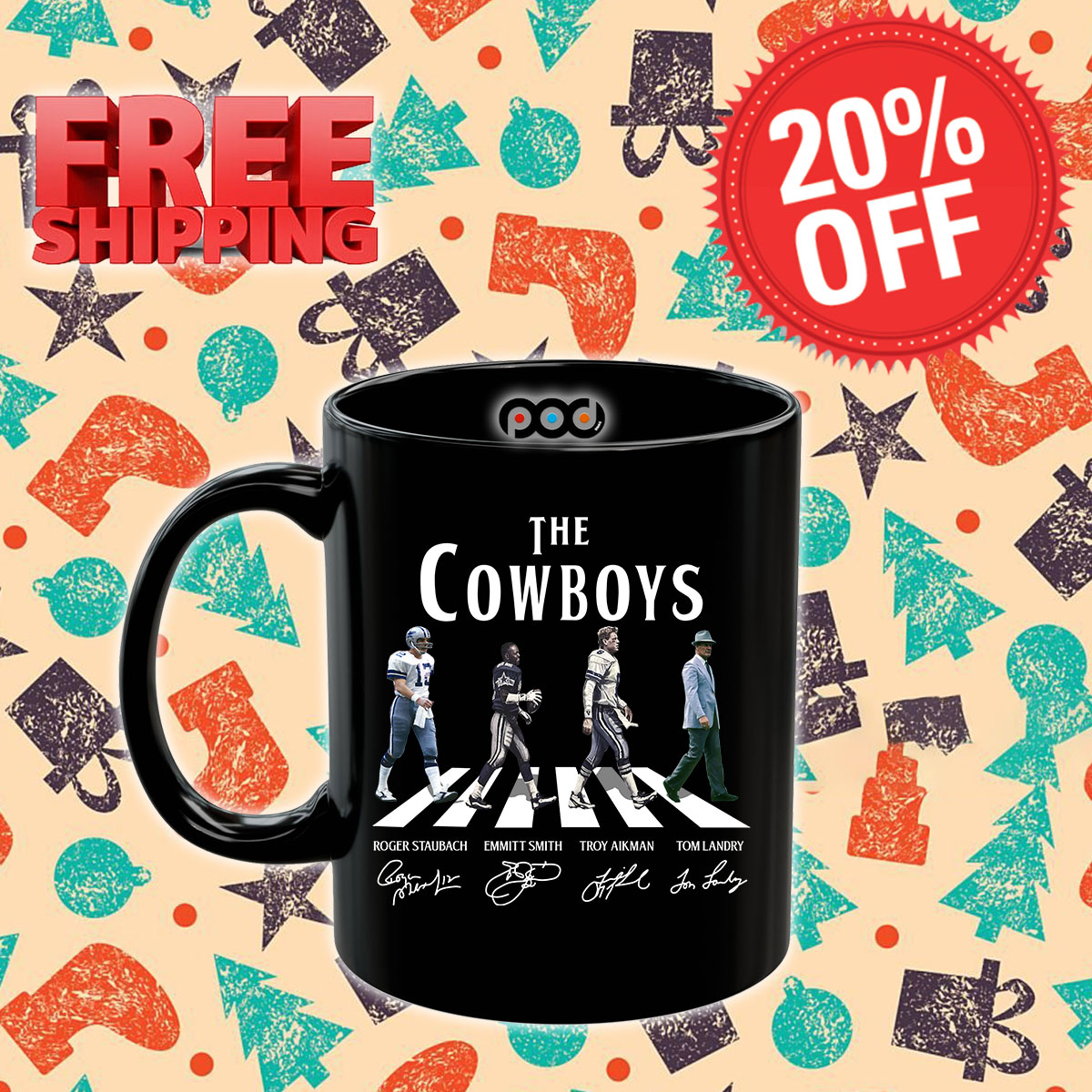 The Cowboys Abbey Road Crosswalk Shirt 9 The Cowboys Abbey Road Crosswalk Mug