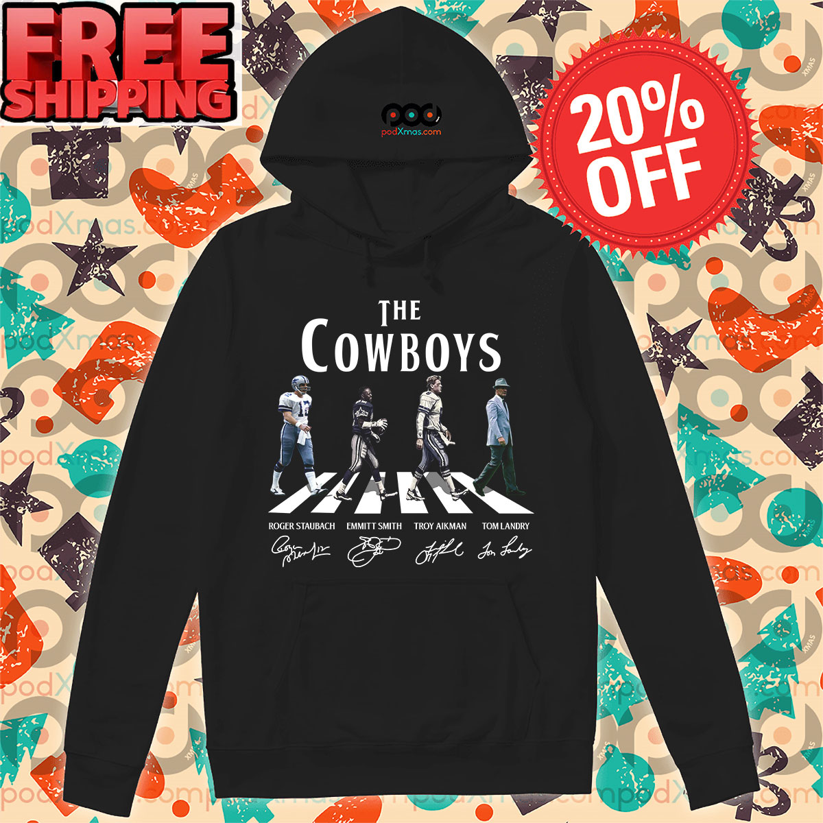 The Cowboys Abbey Road Crosswalk Shirt 7 The Cowboys Abbey Road Crosswalk Hoodie
