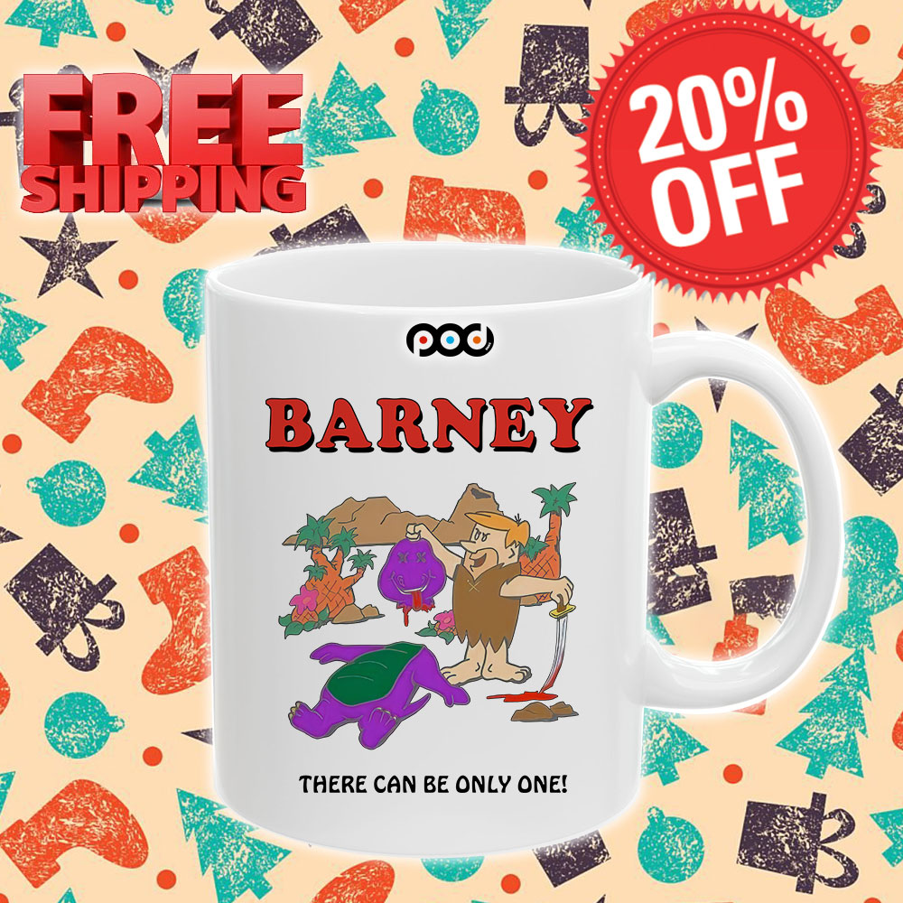 Stupid Caveman Barney There Can Be Only One Mug