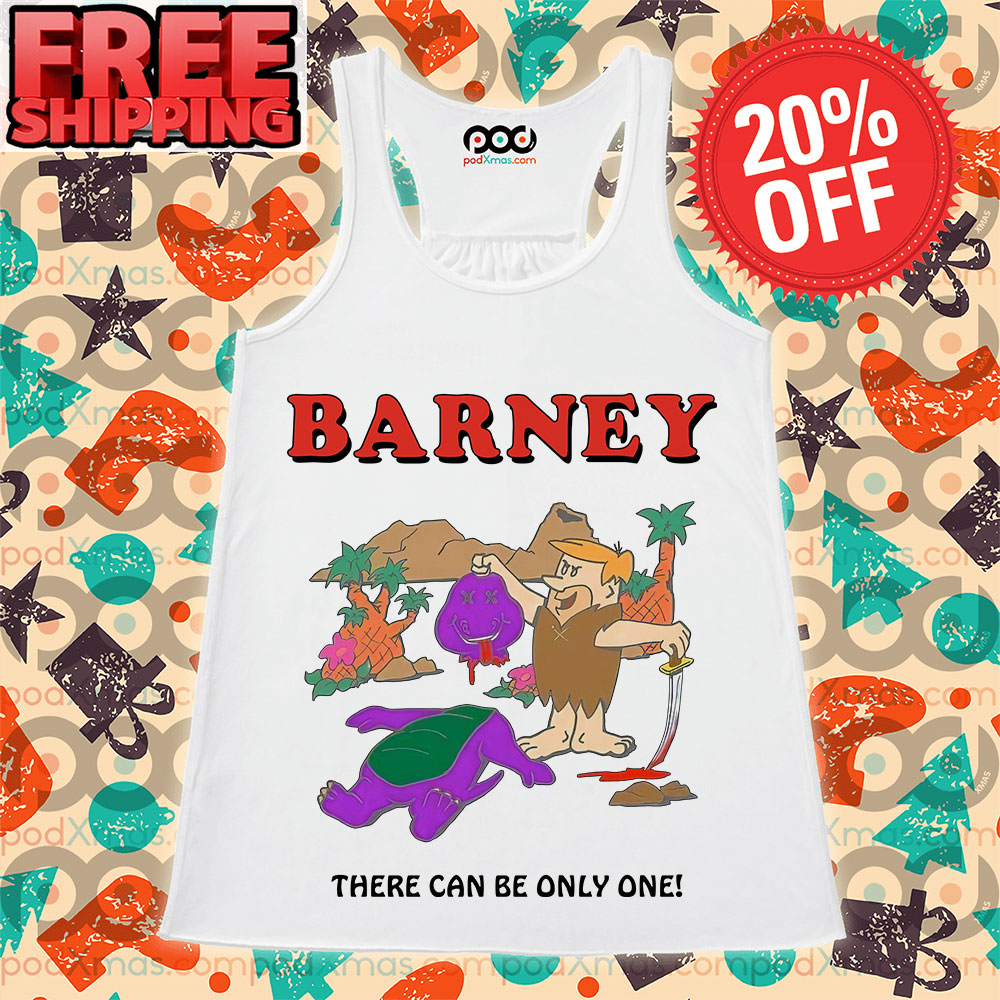 Stupid Caveman Barney There Can Be Only One Tank Top
