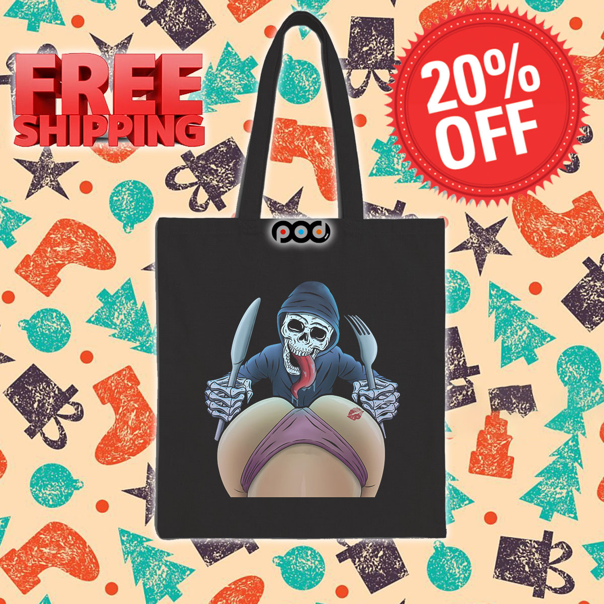 Sexy Girl Funny Skull Shirt 13 Sexy Girl Funny Skull Tote Bag
