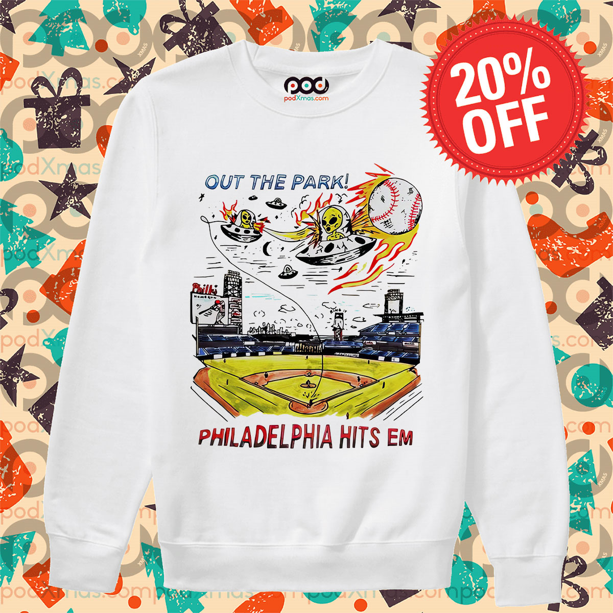 Aliens Out The Park Philadelphia Hits Em Shirt 13 Aliens Out The Park Philadelphia Hits Em Long Sleeve