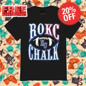 Rally Kansas Jayhawks Red Rock Chalk KC Football 2024 Shirt