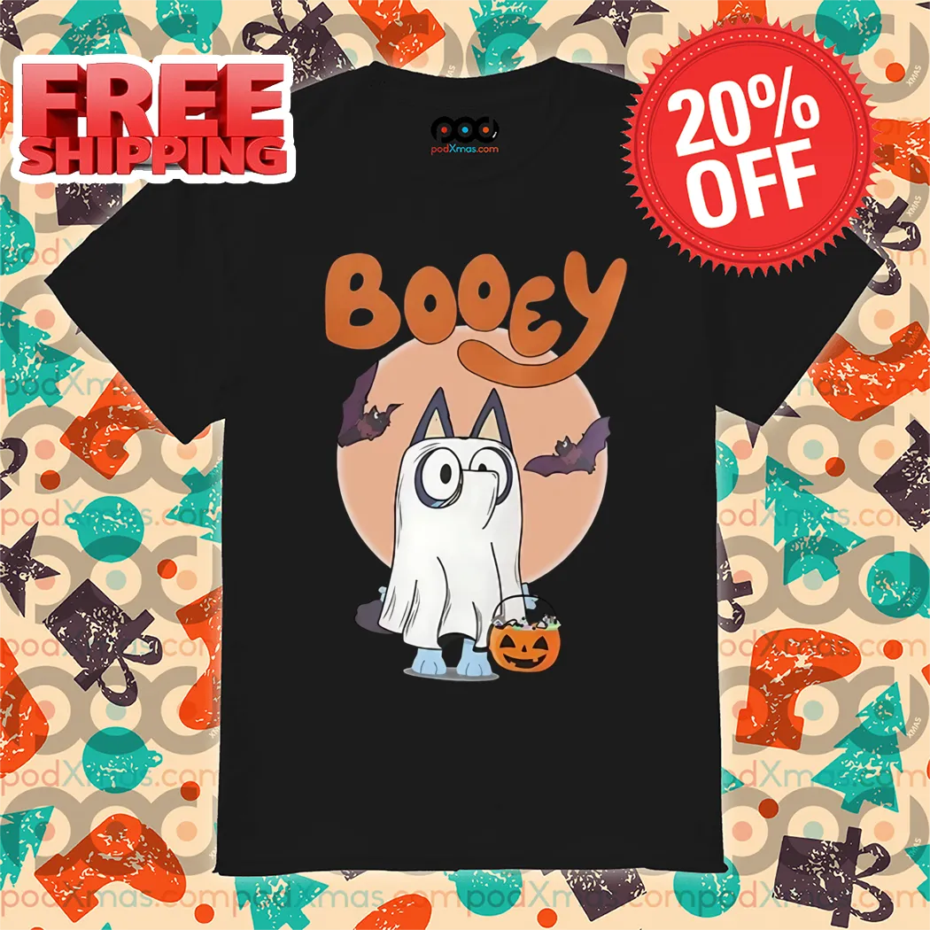Bluey Ghost Boo Booey Halloween 2024 Shirt