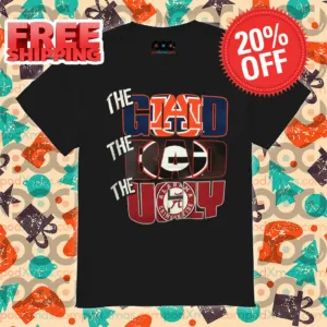 The Good Auburn Tigers The Bad Green Bay Packers The Ugly Alabama Crimson Tide 2024 Shirt