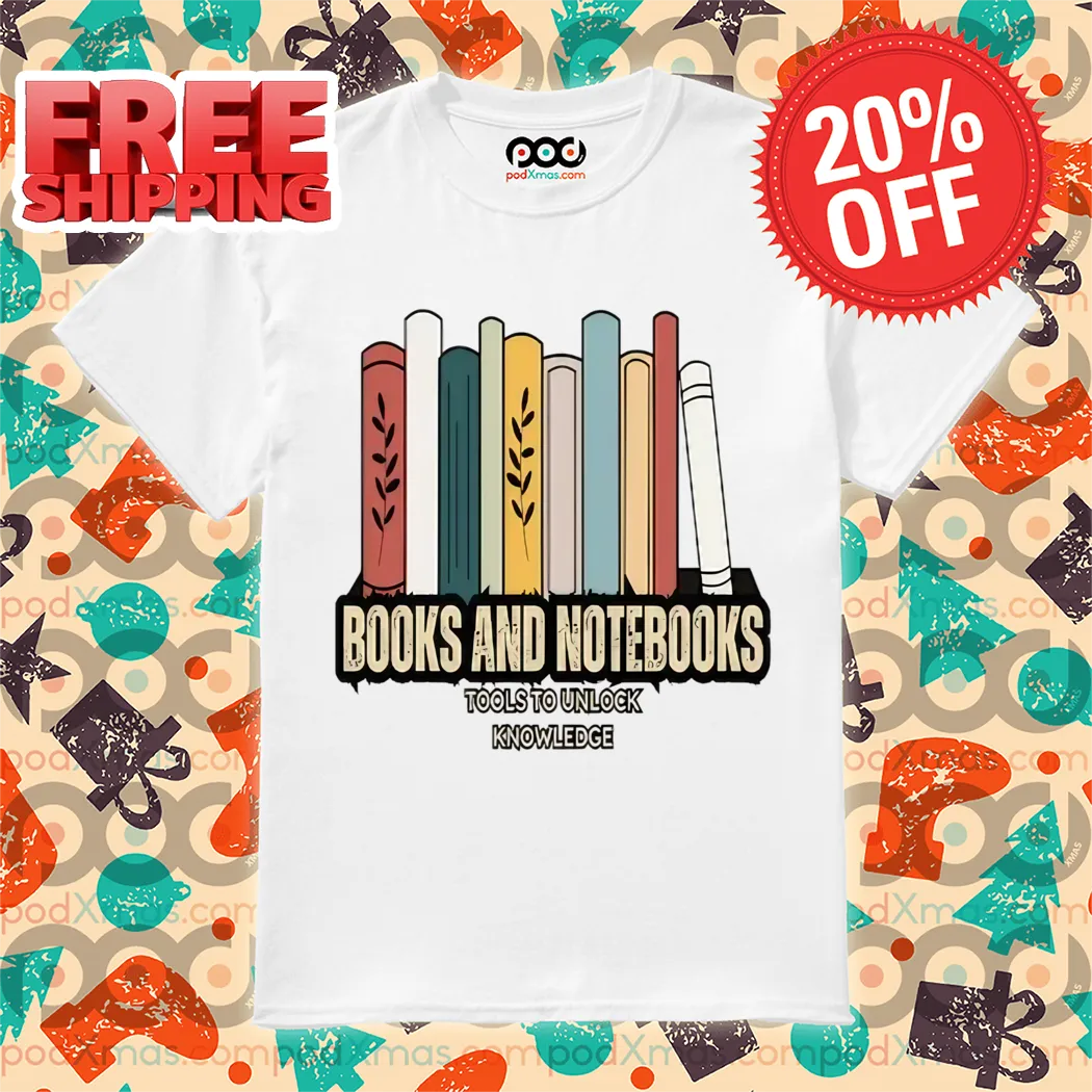 Books And Notebooks Tools To Unlock Knowledge 2024 Vintage Shirt