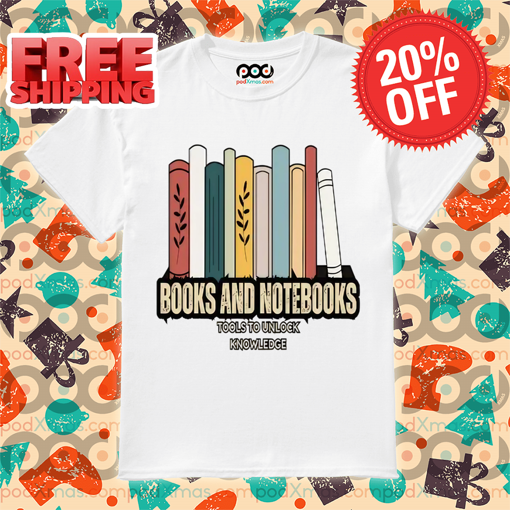 Books And Notebooks Tools To Unlock Knowledge 2024 Vintage Shirt