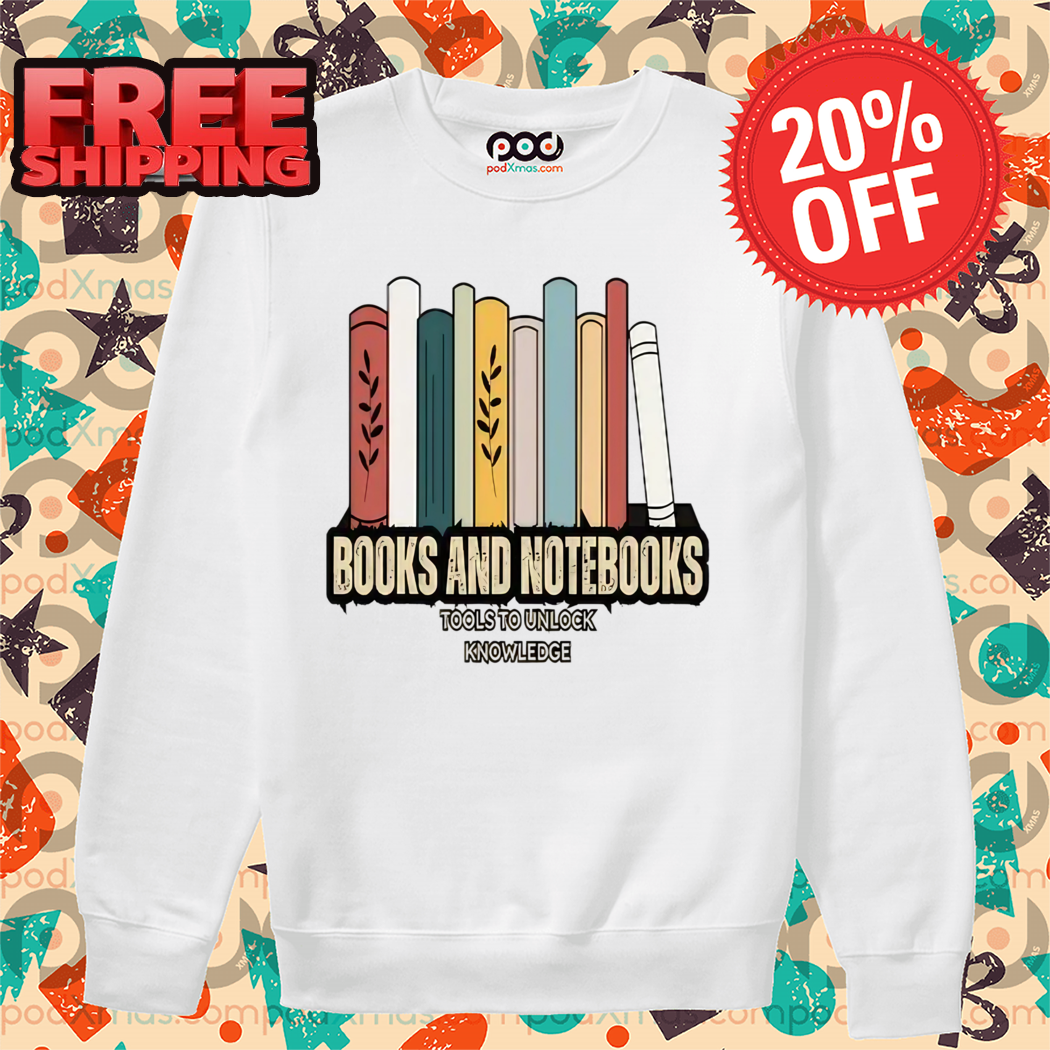Books And Notebooks Tools To Unlock Knowledge 2024 Vintage Shirt
