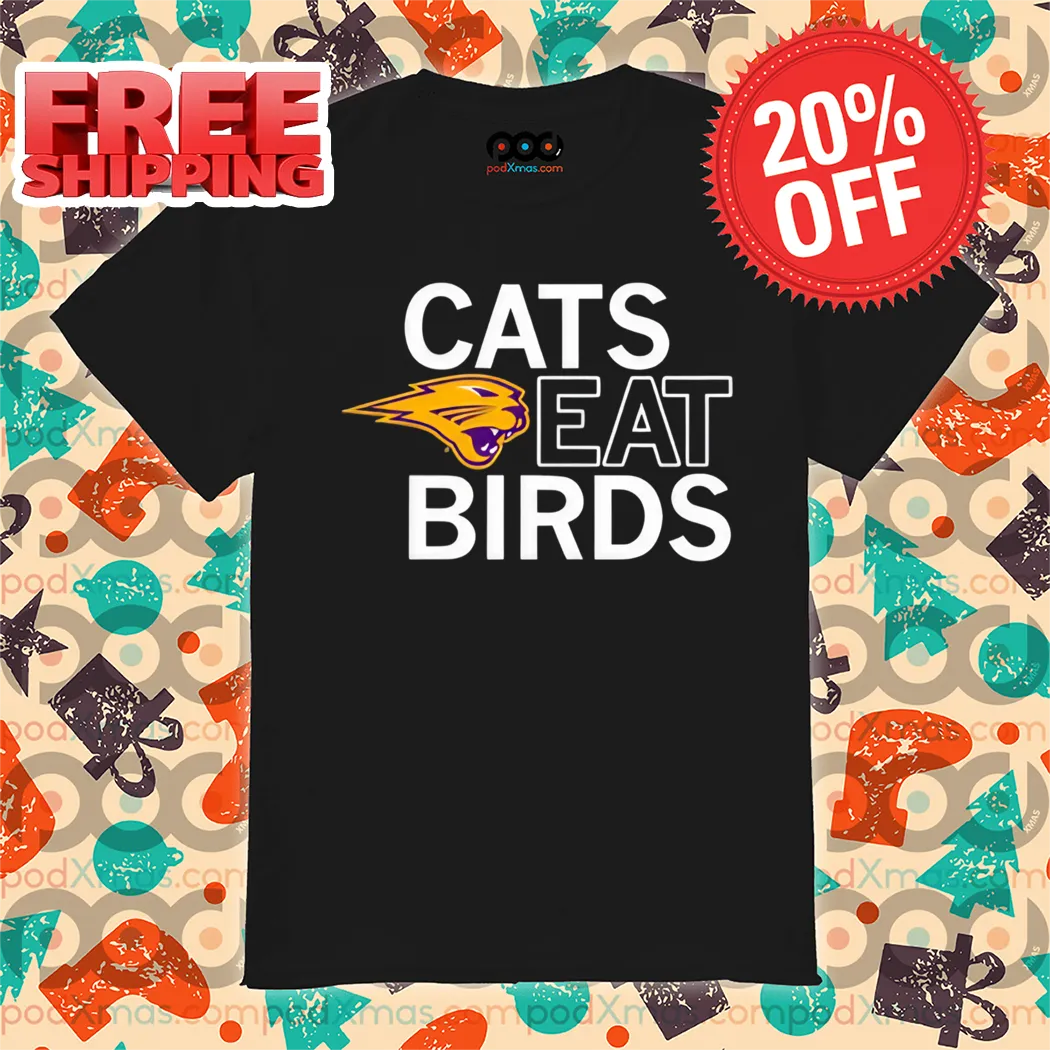 Northern Iowa Panthers Logo Cats Eat Birds 2024 Shirt