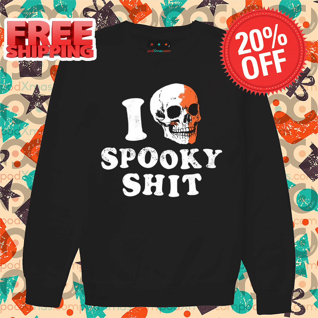 Skull I Love Spooky Halloween 2024 Shirt