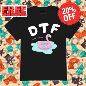 Flamingo Swimming Buoy Down to Float Shirt