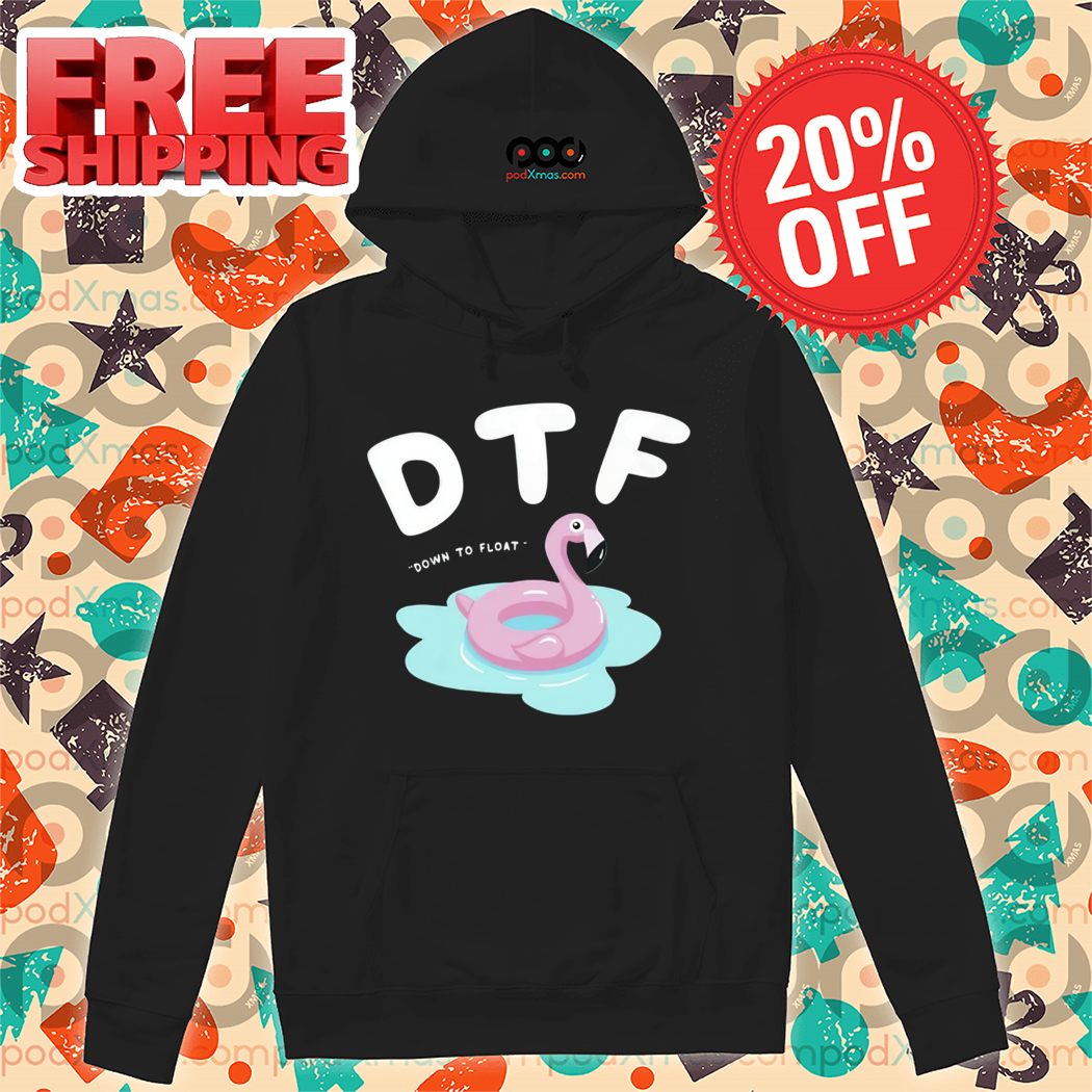 Flamingo Swimming Buoy Down to Float Shirt