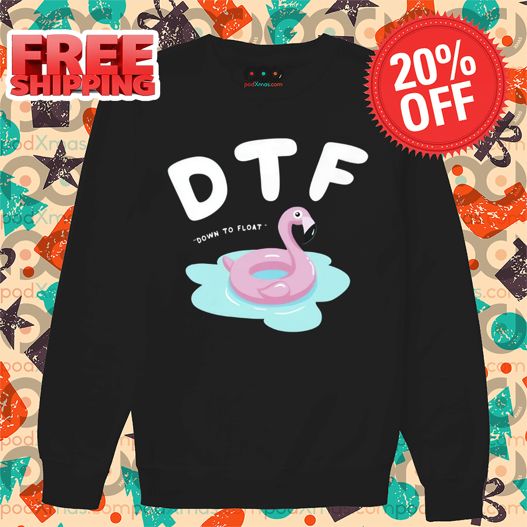 Flamingo Swimming Buoy Down to Float Shirt